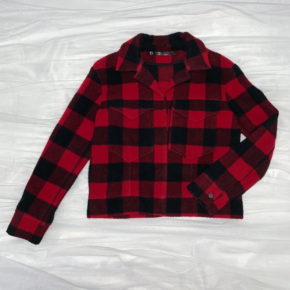 Topshop Boutique Buffalo Check Lumberjack Jacket